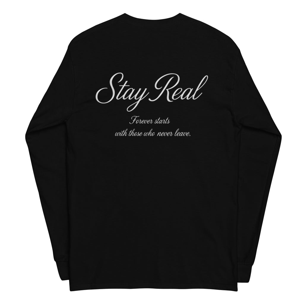 STAY REAL LONGSLEEVE TEE BLACK